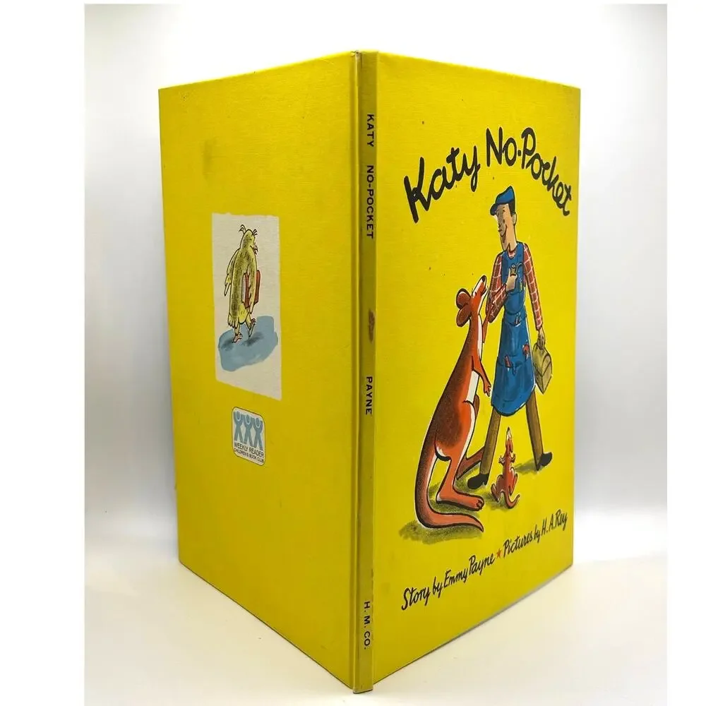 Vintage 1972 Katy No-Pocket by Emmy Payne, Pics by H.A. Rey, Weekly Reader, HC